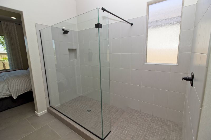 Corner Shower with Multi-Function Shower Panel